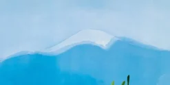 Pamono David Hockney Mount Fuji and Flowers Poster><noscript><img width=