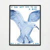 New Pamono David Shrigley, I Did Not Ask to Be a Bird, 2021, Lithograph Poster, Framed