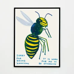 Online Pamono David Shrigley, Sorry for Being Annoying, 2021, Lithograph Poster, Framed