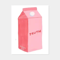 Clearance Pamono David Shrigley, Truth, 2020, Lithograph Poster, Framed