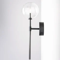 Pamono Dawn Single Black Gunmetal Wall Sconce by Schwung> Wall Lights & Sconces