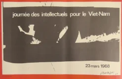 Pamono Day of Intellectuals for Vietnam Poster after Soulages, Picasso, Vasarely & Masson, 1968><noscript><img width=