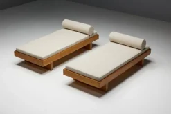 Discount Pamono Daybed by Charlotte Perriand for Méribel Les Allues, 1960s
