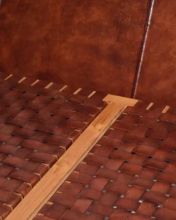 Pamono Daybed in Leather and Wood by Olivier de Schrijver, 1970s><noscript><img width=