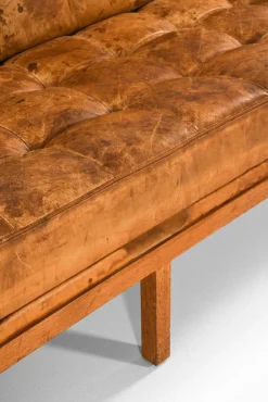 Hot Pamono Daybed in Teak, Steel and Leather attributed to Johannes Spalt, 1960s