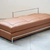 Pamono Daybed Sofa in Cognac Leather by Eileen Gra for Vereinigte Werkstätten Collection, 1980s> Daybeds & Chaises Lounges