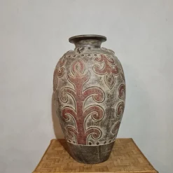 Online Pamono Decorated Terracotta Vase, 1970s