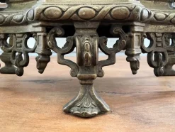 Pamono Decorative Golden Clock in Louis XIV Style, 1950s><noscript><img width=