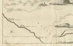 Online Pamono Decorative Map of the Holy Land by Pieter Mortier, 1700