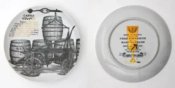 Discount Pamono Decorative Porcelain Plates by P. Fornasetti for Martini & Rossi, 1960s, Set of 12