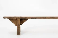 New Pamono Decorative Wooden Low Bench, France, 1850s