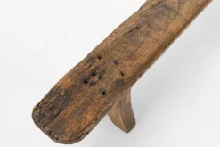 New Pamono Decorative Wooden Low Bench, France, 1850s