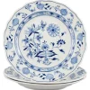 Pamono Deep Dinner Plates from Meissen, 1890s, Set of 3> Dinner Plates & Bowls