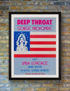 Pamono Deep Throat Original Vintage Movie Poster from Studio Lem, France, 1975> Posters