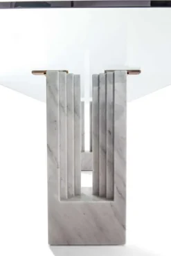 Clearance Pamono Delfi Marble and Glass Table by Marcel Breuer and Carlo Scarpa for Cassina