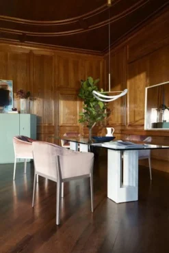 Clearance Pamono Delfi Marble and Glass Table by Marcel Breuer and Carlo Scarpa for Cassina