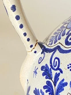 Pamono Delft Jug in White and Blue Faïence by Adrian Pynacker, 1700s><noscript><img width=