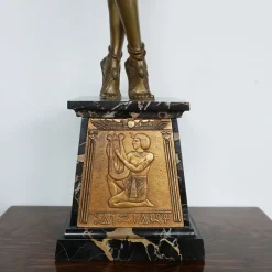 Clearance Pamono Demetre Chiparus, Art Deco Egyptian Dancer, 1920s-1940s, Bronze & Marble
