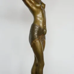 Clearance Pamono Demetre Chiparus, Art Deco Egyptian Dancer, 1920s-1940s, Bronze & Marble