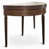 Sale Pamono Demi-Lune Game Table in Speckled Mahogany