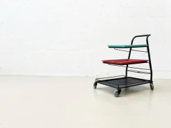 Online Pamono Demon Serving Trolley attributed to Mathieu Matégot, France, 1952s