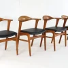 Pamono Desk Chairs Model 49 attributed to Erik Kirkegaard for for Høng Stolefabrik, 1960s, Set of 4> Office Chairs