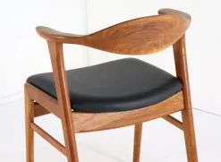 Pamono Desk Chairs Model 49 attributed to Erik Kirkegaard for for Høng Stolefabrik, 1960s, Set of 4> Office Chairs