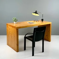 Hot Pamono Desk in Fir, 1970s