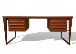 Pamono Desk Model 70 in Teak by Kai Kristiansen for Feldballe Møbelfabrik, 1960s> Desks