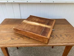 Sale Pamono Desk Table with 1 Drawer Oak Top 105x56cm, 1930s