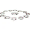 Pamono Dessert Plates from Schwarzenhammer Bavaria, 1984, Set of 14> Dinner Plates & Bowls