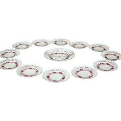 Pamono Dessert Plates from Schwarzenhammer Bavaria, 1984, Set of 14> Dinner Plates & Bowls