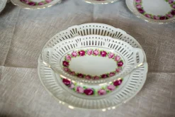 Pamono Dessert Plates from Schwarzenhammer Bavaria, 1984, Set of 14> Dinner Plates & Bowls