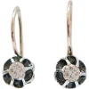 Pamono Diamonds, Rose Gold and Silver Earrings, Set of 2> Earrings