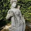 Pamono Diana the Huntress Sculpture in Reconstituted Stone, 1950> Garden Accessories