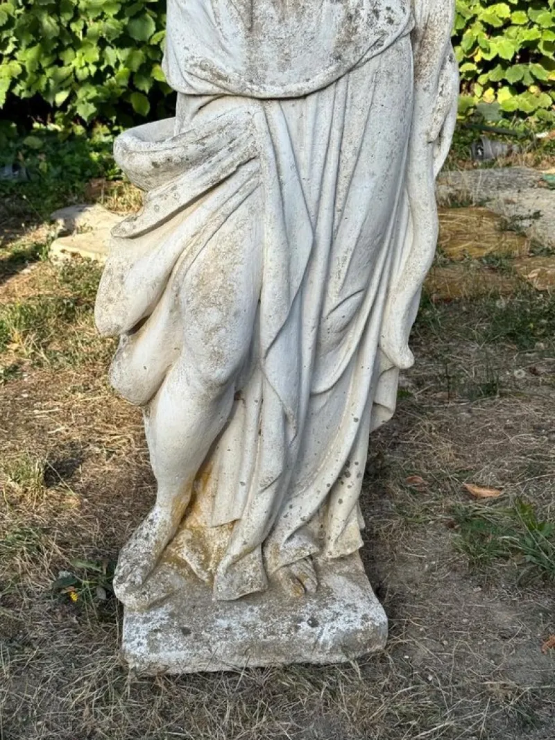 Pamono Diana the Huntress Sculpture in Reconstituted Stone, 1950> Garden Accessories