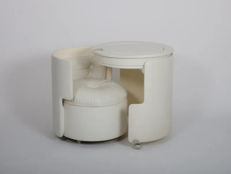 Best Pamono Dilly Dally Vanity attributed to Massoni for Poltrona Frau, Italy, 1968