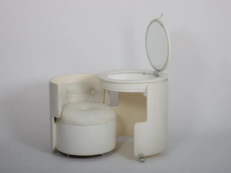Best Pamono Dilly Dally Vanity attributed to Massoni for Poltrona Frau, Italy, 1968