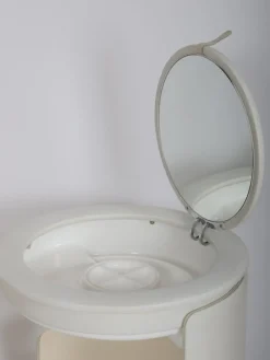 Best Pamono Dilly Dally Vanity attributed to Massoni for Poltrona Frau, Italy, 1968