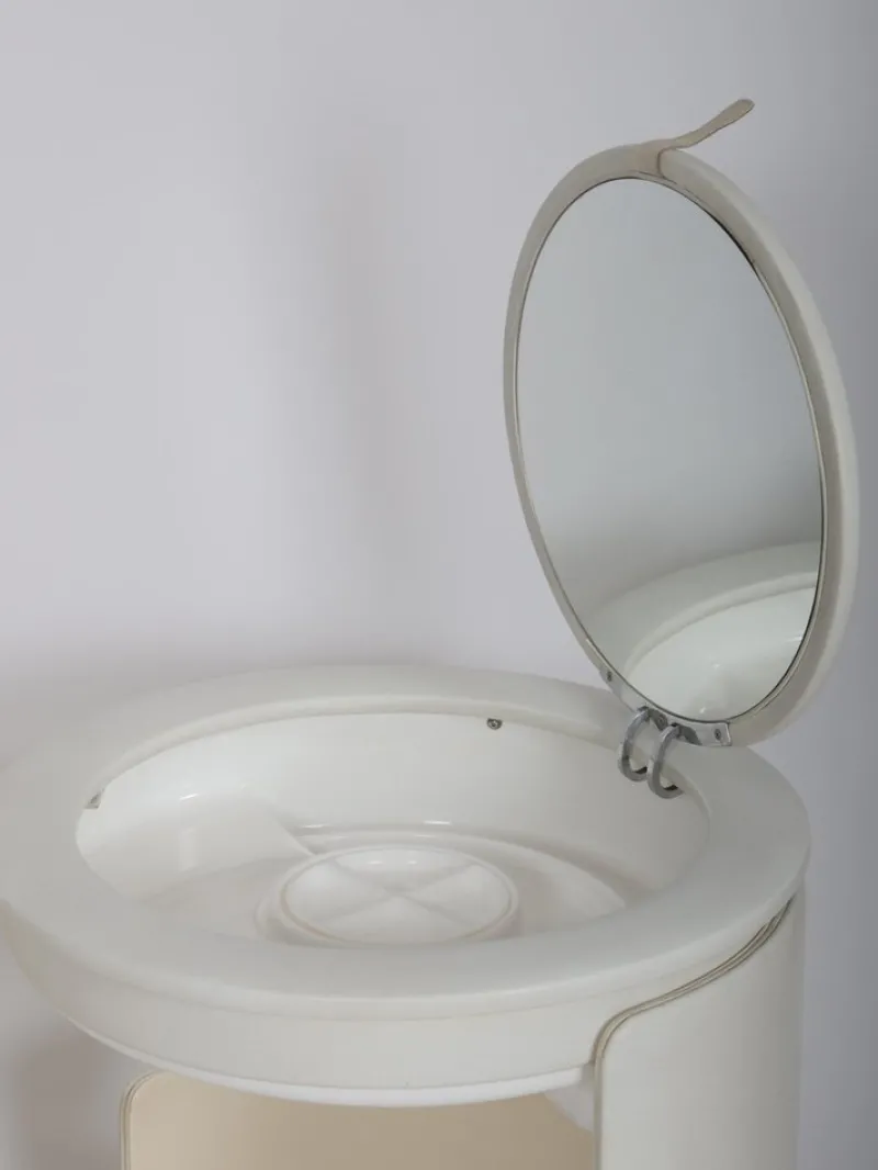 Best Pamono Dilly Dally Vanity attributed to Massoni for Poltrona Frau, Italy, 1968