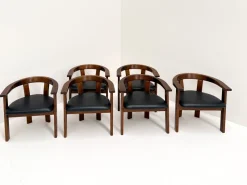Pamono Dining Chairs by Lars Gangsø, Denmark, 1970s, Set of 6><noscript><img width=