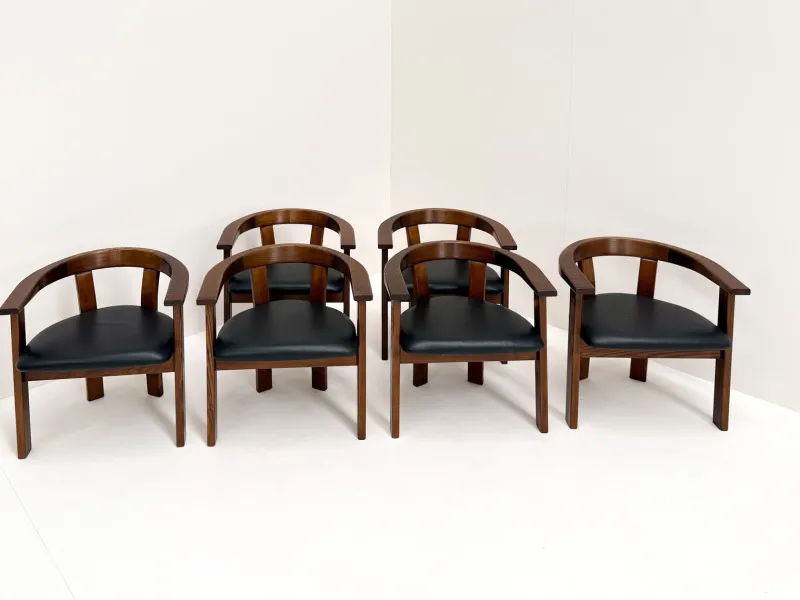 Pamono Dining Chairs by Lars Gangsø, Denmark, 1970s, Set of 6> Side Chairs & Dining Chairs