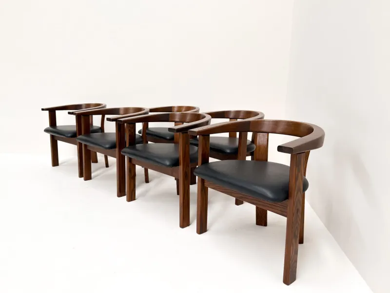 Pamono Dining Chairs by Lars Gangsø, Denmark, 1970s, Set of 6> Side Chairs & Dining Chairs