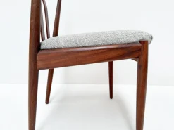Pamono Dining Chairs in Teak by Kai Kristiansen, 1960s, Set of 6><noscript><img width=