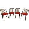Pamono Dining Room Chairs attributed to Antonín Šuman for Ton, 1970s, Set of 4> Side Chairs & Dining Chairs