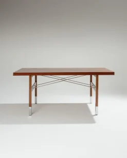 Pamono Dining Table by Robert Debiève, 1950s><noscript><img width=