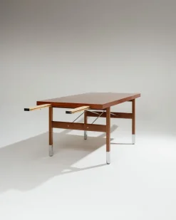 Pamono Dining Table by Robert Debiève, 1950s><noscript><img width=