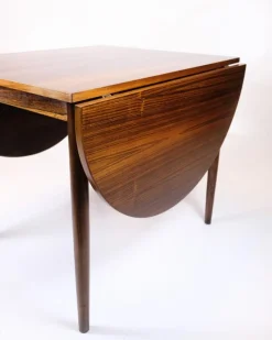 Pamono Dining Table in Rosewood with Two Extension Leaves by Arne Vodder, 1960s