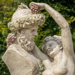 New Pamono Dionysus Group Garden Sculpture, 20th Century