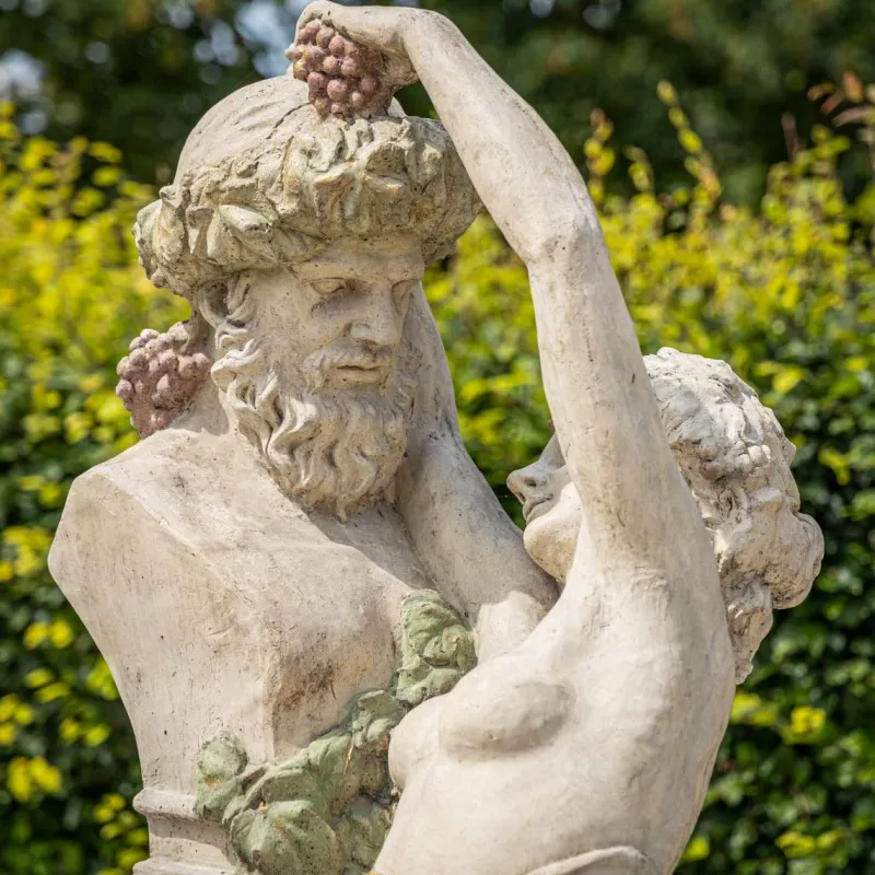 New Pamono Dionysus Group Garden Sculpture, 20th Century